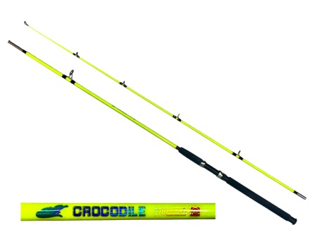 🎣 Caña spinning Cocodrile 2.70 m – Alcance Extendido 💪 Fibra de Vidrio + Mango EVA - Imagen 4