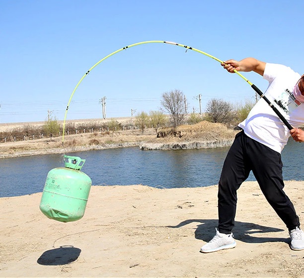 🎣 Caña spinning Cocodrile 2.70 m – Alcance Extendido 💪 Fibra de Vidrio + Mango EVA - Imagen 3